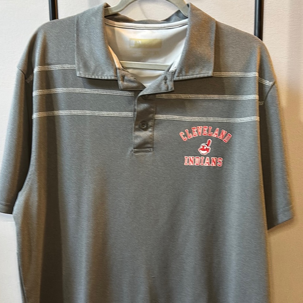 Cleveland Indians Gray Polo Shirt
